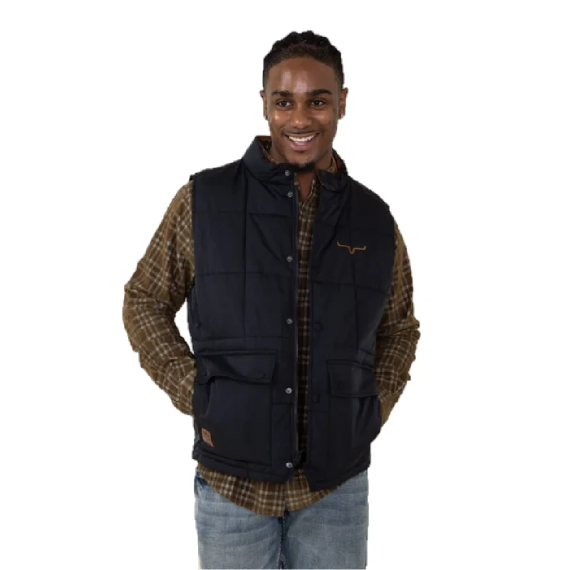 Kimes Ranch Men's Dakota Black Puffer Vest F23-14012417