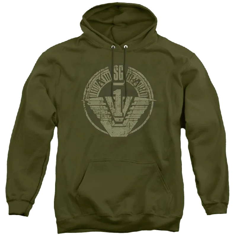 Stargate Sg-1 Sg1 Distressed - Pullover Hoodie