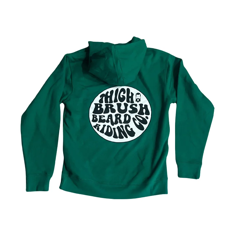 THIGHBRUSH® BEARD RIDING COMPANY - Unisex Hooded Sweatshirt - Green