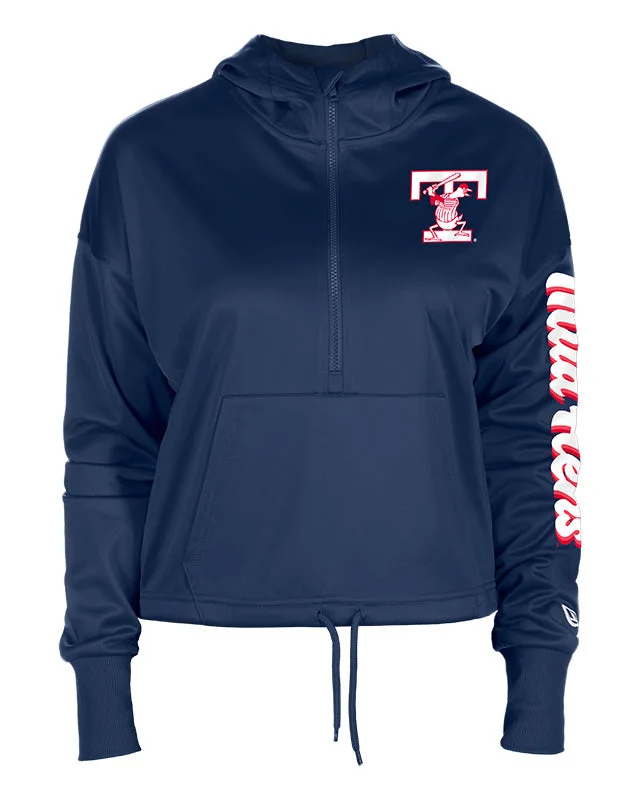 Toledo Mud Hens Ladies New Era 1/2 Zip Hood