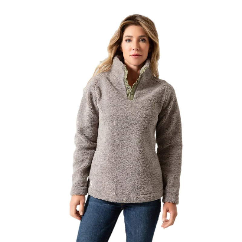 Kimes Ranch Ladies Fozzie Grey Pullover Sweatshirt FOZ-GRY