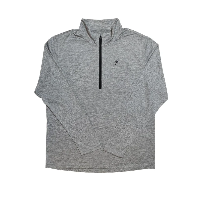 Hooey® Men's Range Habitat Grey Quarter Zip Pullover HH1193GY