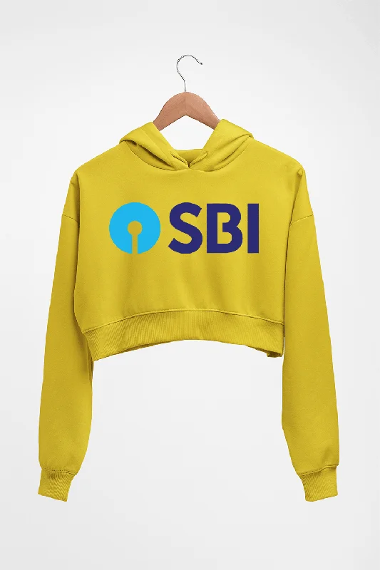 State Bank of India(SBI) Crop HOODIE FOR WOMEN