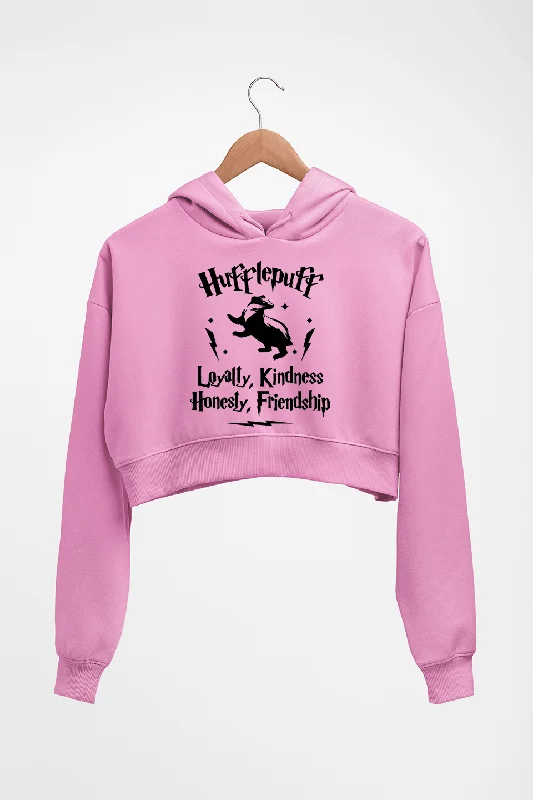 Hufflepuff Harry Potter Crop HOODIE FOR WOMEN