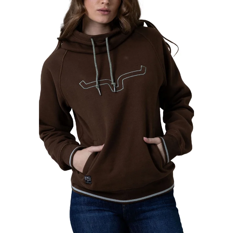 Kimes Ranch Ladies Two Scoops Brown Hoodie WHO0000012-BN001