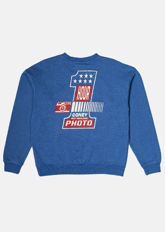 1 Hour Photo Graphic Crew Sweatshirt