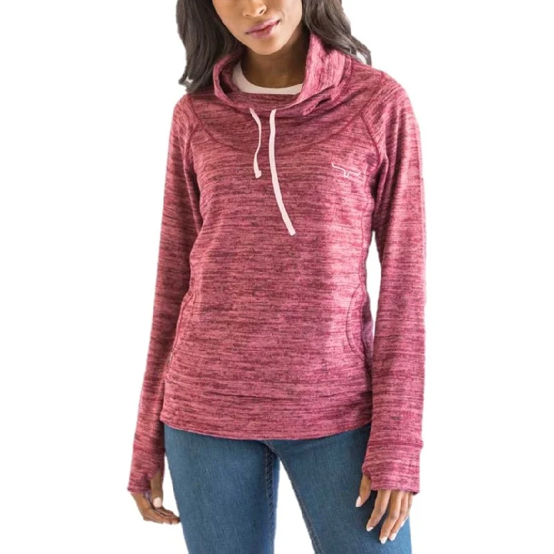 Kimes Ranch Ladies Tonopah Dark Red Fleece Pullover Sweatshirt TONO-RED