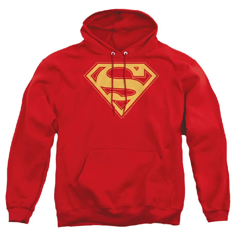 Superman Red & Gold Shield - Pullover Hoodie