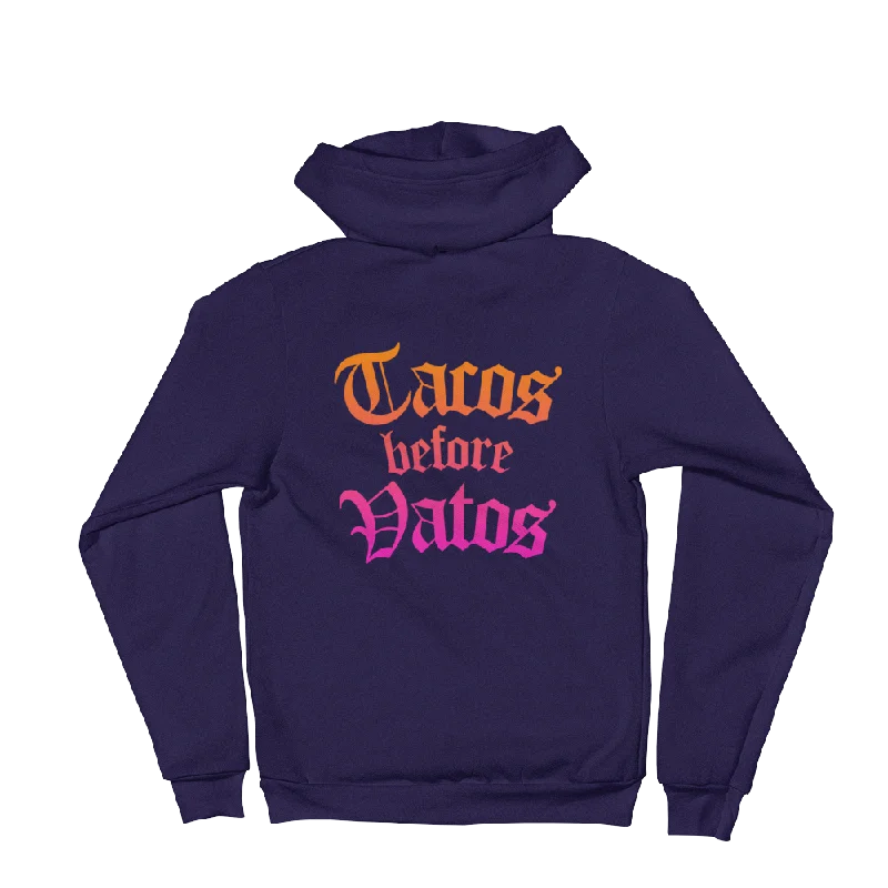 Tacos Before Vatos Zip Hoodie