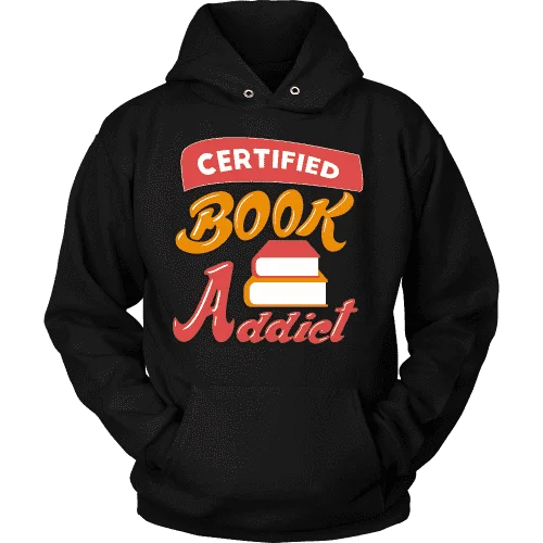 Certified book addict Hoodie