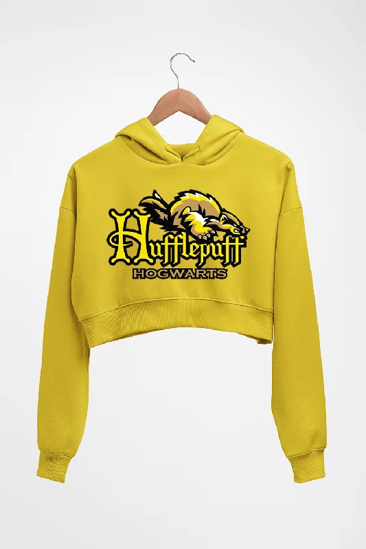 Hufflepuff Harry Potter Crop HOODIE FOR WOMEN