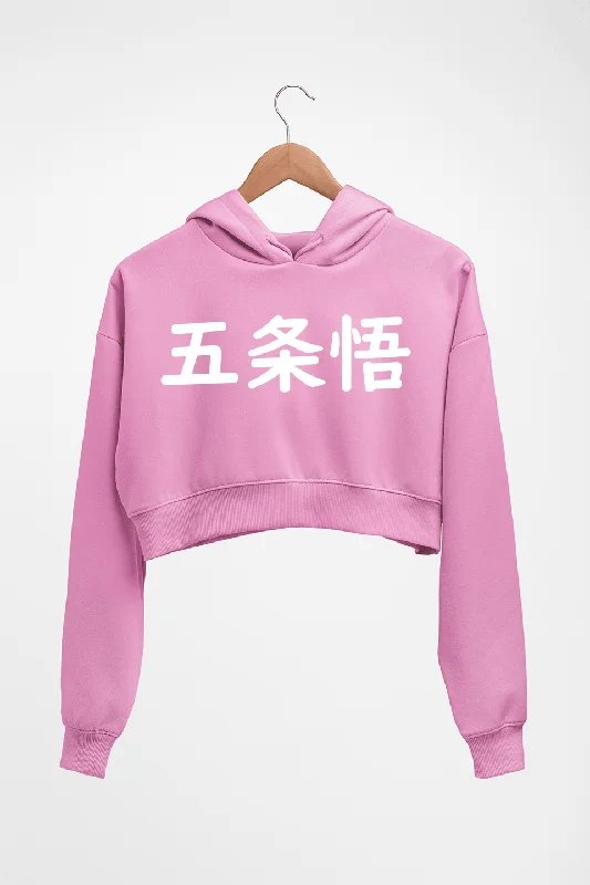 Gojo Satoru Anime Crop HOODIE FOR WOMEN