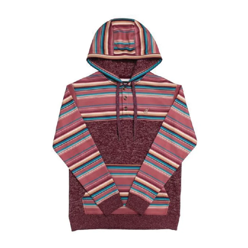 Hooey® Ladies Jimmy Serape Maroon Hoodie HH1202SPMA