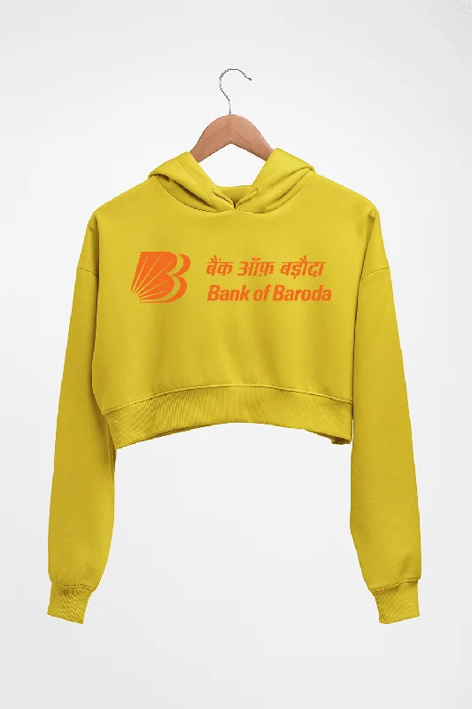 Bank of Baroda Crop HOODIE FOR WOMEN