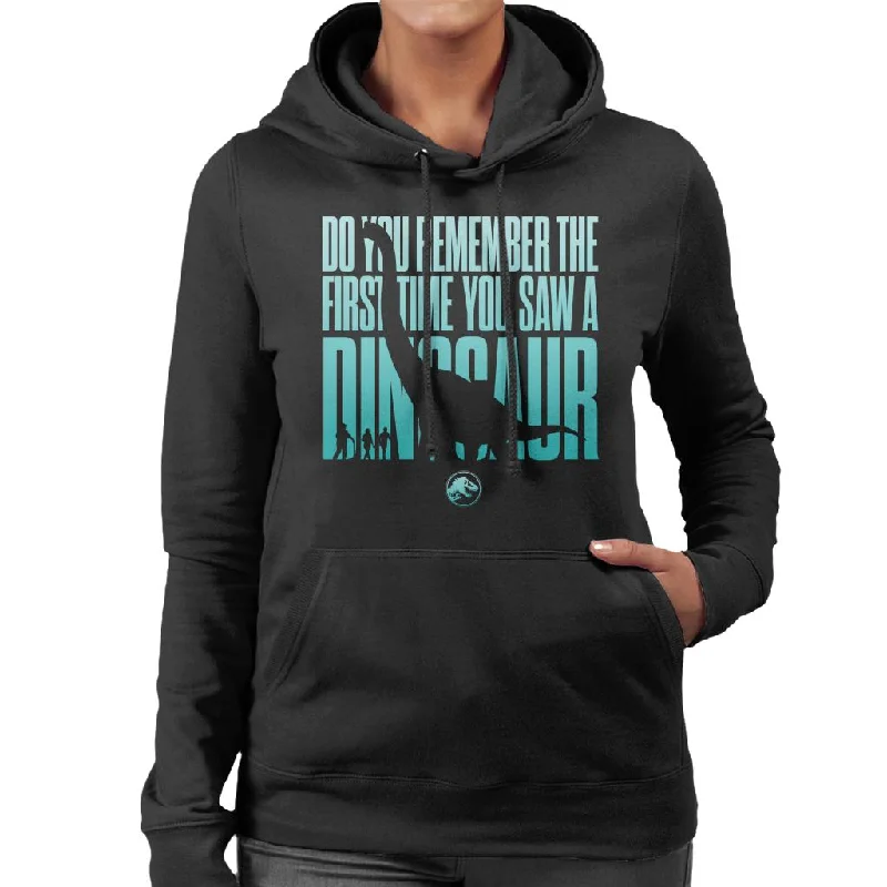 Jurassic Park The First Time You Saw A Dinosaur Women's Hooded Sweatshirt