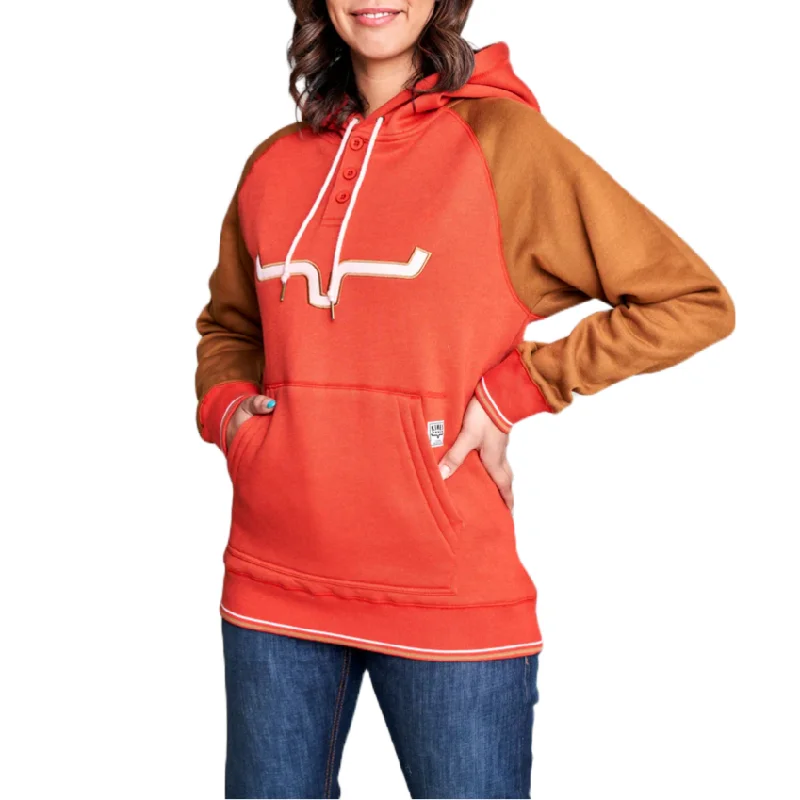 Kimes Ranch Ladies Amigo Fleece Burnt Red Hoodie AMIGO-RD